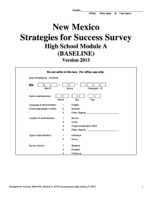 (BASELINE) - nmprevention