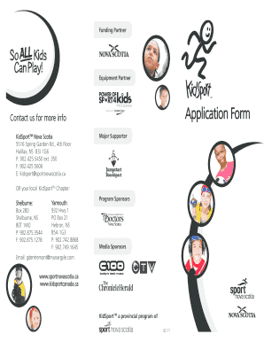 KidSport Nova Scotia Application Form