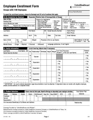 Employee Enrollment Form