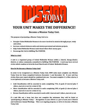 Mission Today Unit Application Form