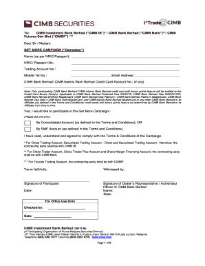 Get More Campaign Participation Form