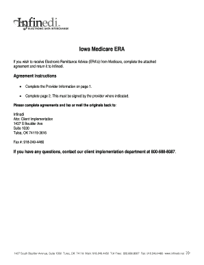 Wisconsin Medicare ERA Authorization Form