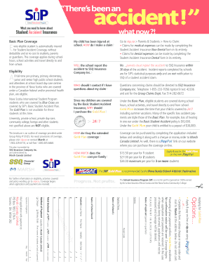 Student Accident Insurance Application