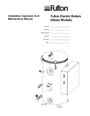 Fulton Electric Boilers Maintenance Manual