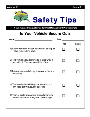 Is Your Vehicle Secure Quiz
