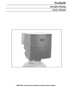 ProFloSE Downflow Service Manual