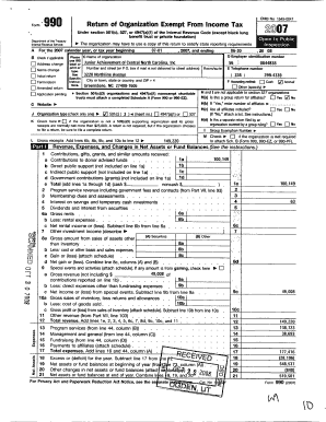 Form 990 Return of Organization Exempt From Income Tax