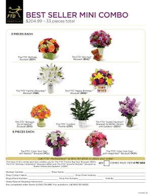 FTD Marketplace Order Form