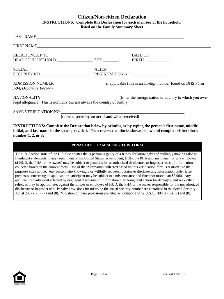 Fillable Online Citizenship Declaration Sacramento Senior Low