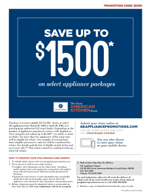 GE Appliances Rebate Form