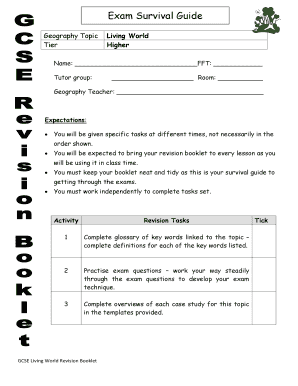 GCSE Living World Revision Booklet