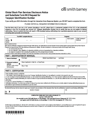 Form W-9 Request for Taxpayer Identification Number