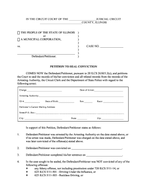 Petition to Seal Conviction