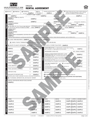 Oregon Rental Agreement