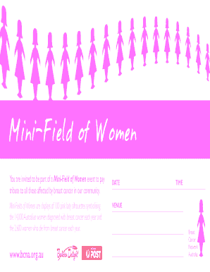 Mini-Field of Women Invitation