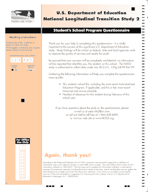 Student’s School Program Questionnaire