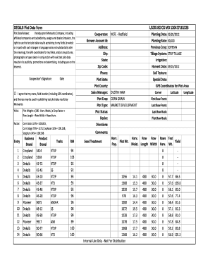 DEKALB Plot Data Release Form