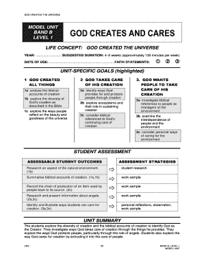 Religious Education Unit on Creation