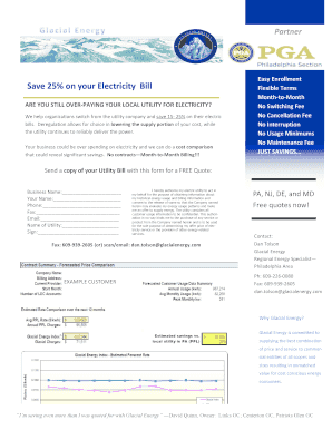 Electricity Savings Authorization Form