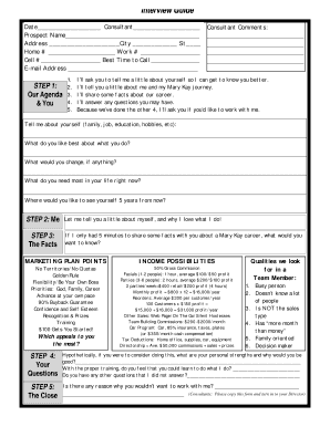Mary Kay Interview Guide