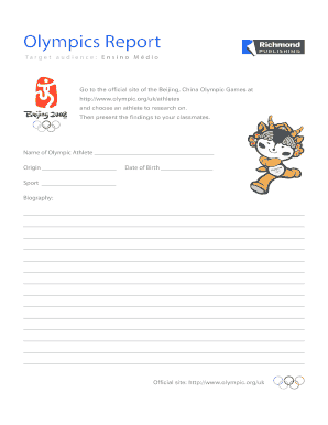 Olympic Athlete Research Report