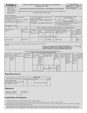 SEC Form 4 Statement of Changes in Beneficial Ownership