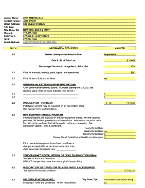 New Holland Implements Price List