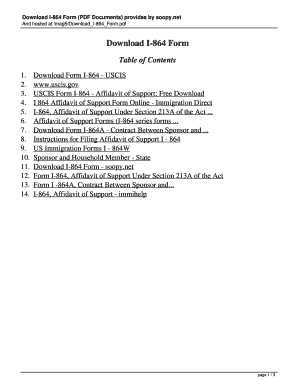 USCIS Form I-864 - Affidavit of Support