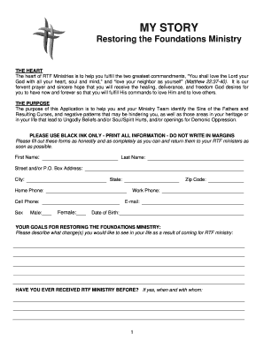Restoring The Foundations Ministry Application