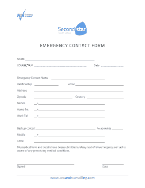 Emergency Contact Form
