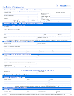 Redraw Request Form