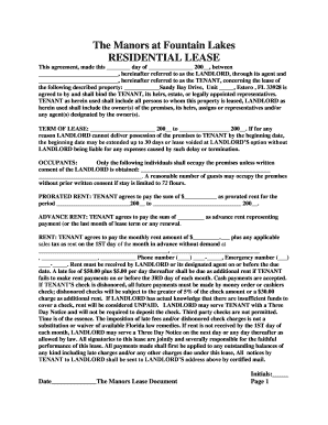 Residential Lease Agreement