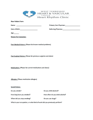 New Patient Form