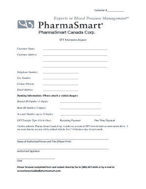 EFT Information Request Form