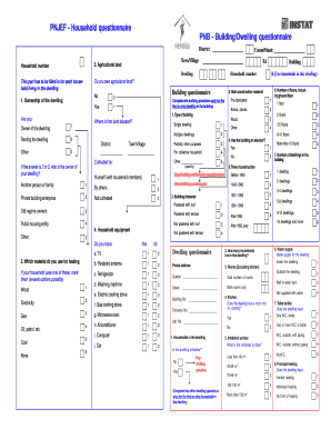 Household and Building Questionnaire