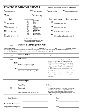 Property Change Report
