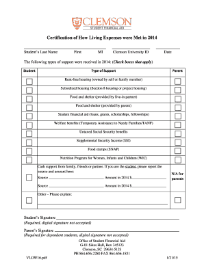 2015-16 Verification of Low/No Income