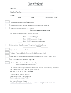 Florida High School Athletic Association Preparticipation Physical Evaluation