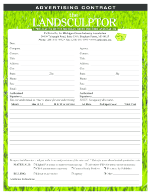 Advertising Contract