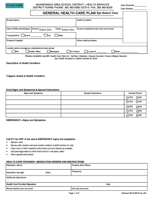 Mukwonago School District Health Care Plan