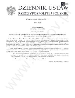 Polish Civil Law Tax Declaration Form