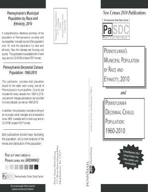 Pennsylvania Municipal Population Census 2010