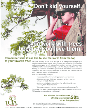 Tree Care Industry Association Membership Application