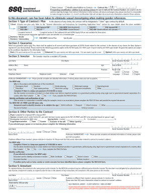 SSQ Retirement Savings Plan Application Form