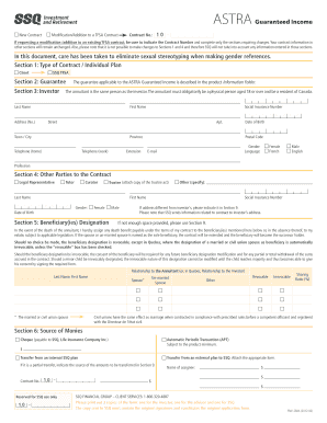SSQ TFSA Application Form