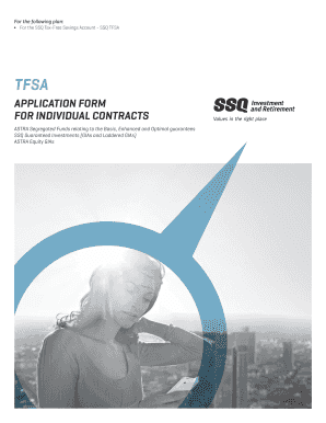 SSQ TFSA Application Form