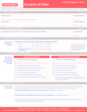 Screenrights Program Registration Form
