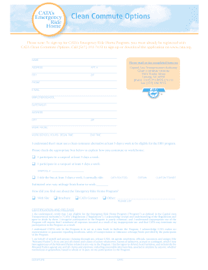 CATA Clean Commute Options Application