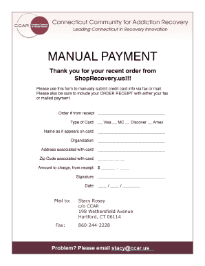 Manual Payment Form