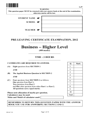 Business Higher Level - Room 54 Business - room54